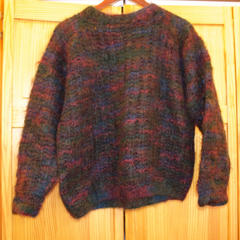 Jaeger VINTAGE oversized Sweater, multicolor